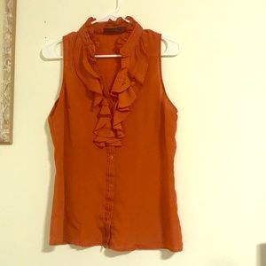 Rustic Orange Sleeveless Top from The Limited